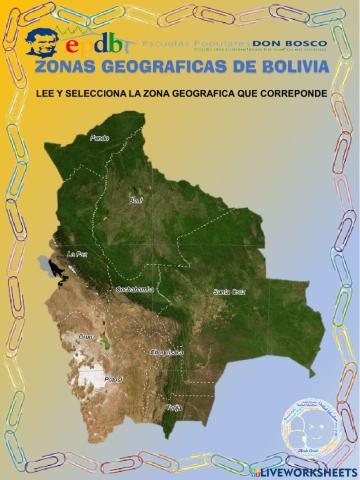 Zonas Geográficas de Bolivia