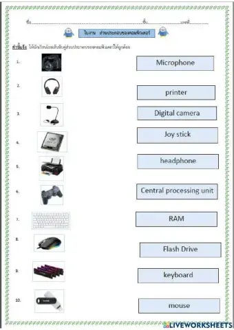 ส่วนประกอบของคอมพิวเตอร์