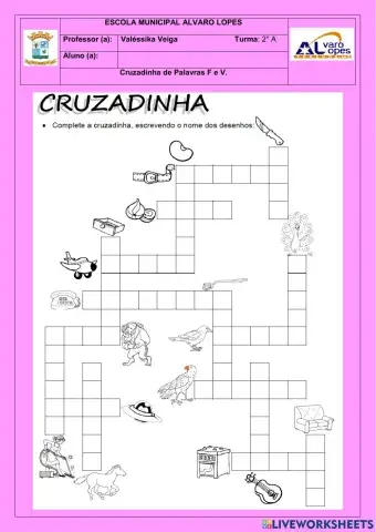 Cruzadinha F e V
