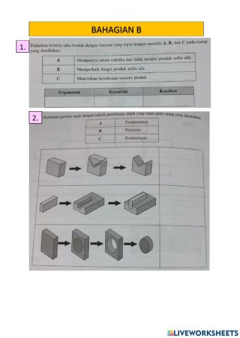 Latihan rbt ting 1 bab 1 (bhg B)