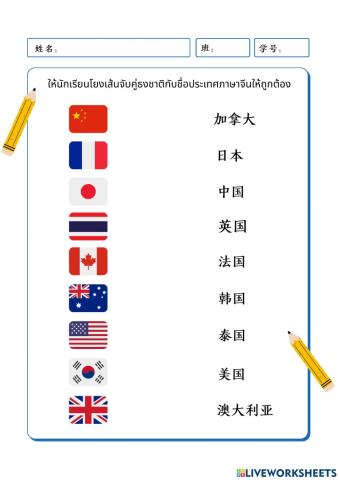 ใบงานประเทศ