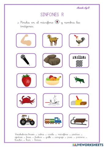 Articulación sinfones R