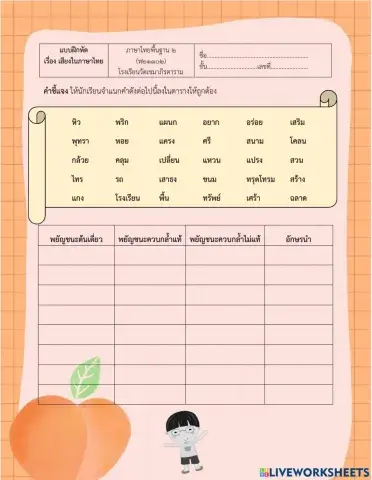 เสียงในภาษาไทย