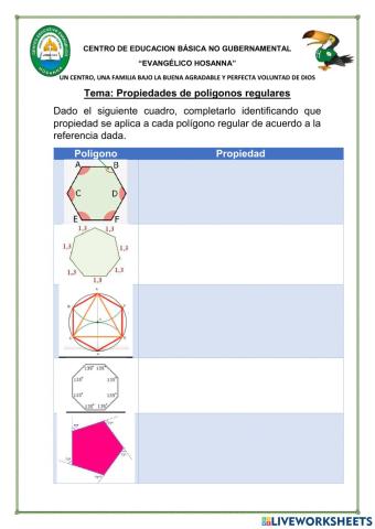Propiedades de Poligonos regulares