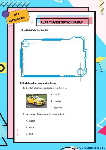 Alat Transportasi Darat
