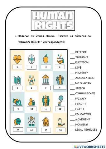 Human rights vocabulary