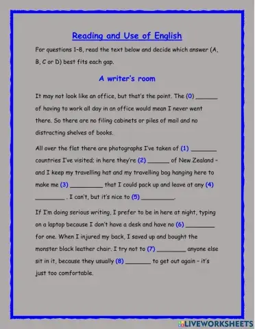 Reading and use of english