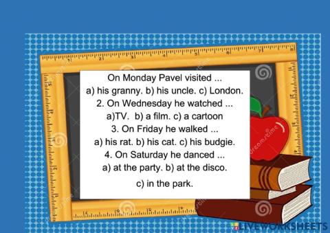 Past Simple Listening