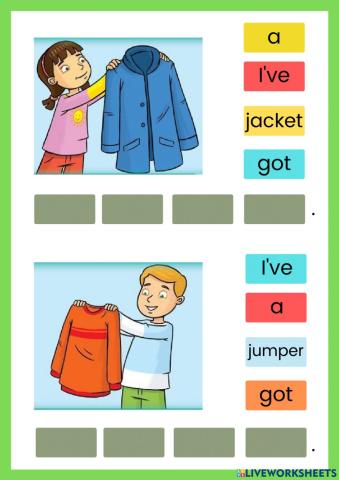 Family and friends starter clothes