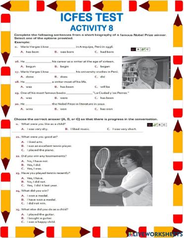 Icfes Test - Activity 8