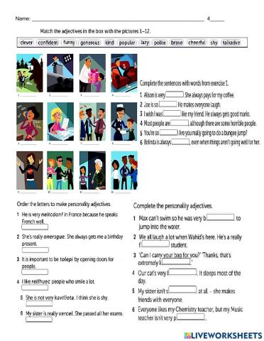 Personality Adjectives