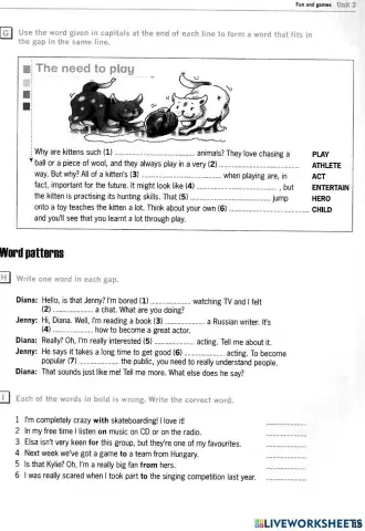 Destination B1- Unit 3- Page 15-16