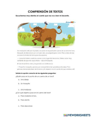 Comprensión de textos