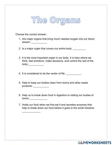 The organs