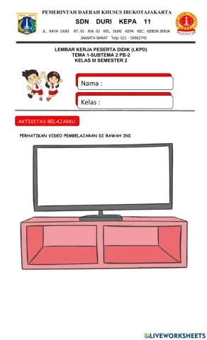 Kelas 3 Tema 1 Subtema 2 PB 2