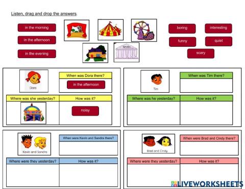 Topic 8 Where were you yesterday