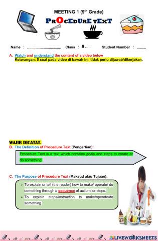 Meeting 1 (procedure text) - ix