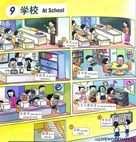 学校 生词