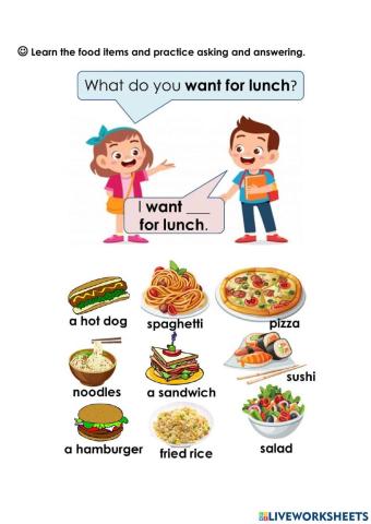 What do you want for lunch?
