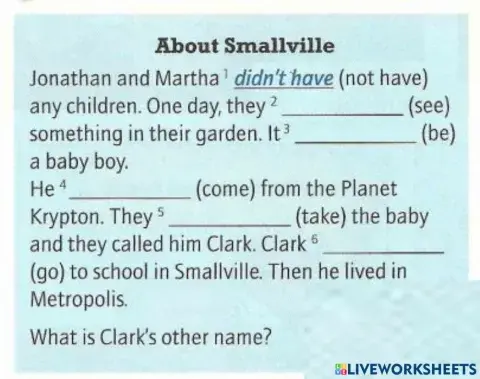 Past Simple Irregular