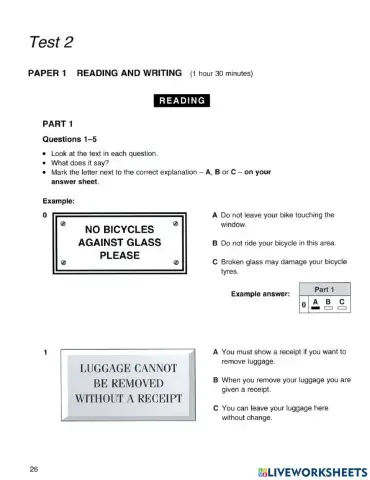 Pre-5 Reading Quiz 2