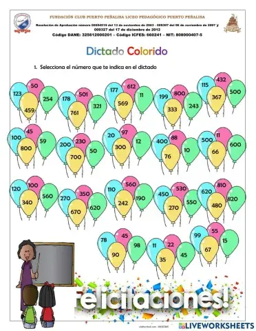 Dictado Colorido