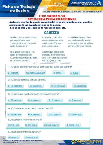 Escribimmos una poesia