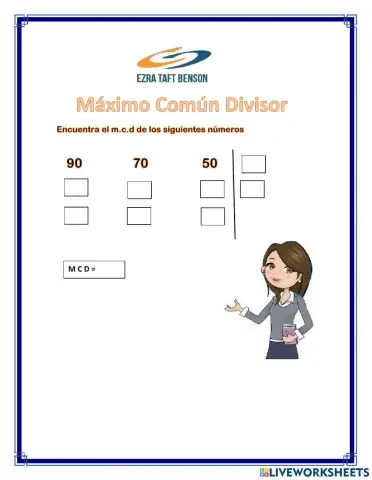 Máximo Común Divisor