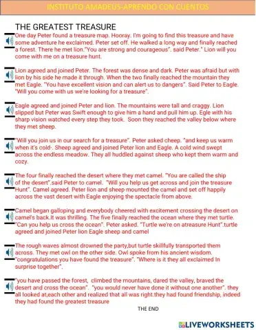 The greatest treasure