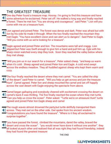 The greatest treasure