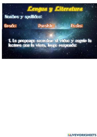 Comprensión de textos -¿Cómo se puede descubrir lo que no se ve?-