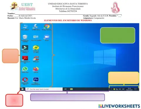 El escritorio de windows