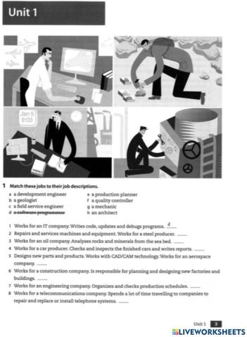 Jobs and desrcriptions