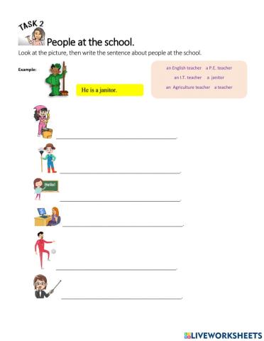 People at the school