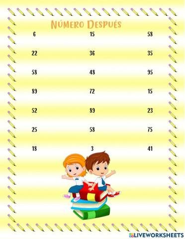 Número Después
