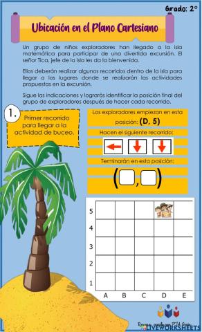 Desplazamiento en el plano cartesiano