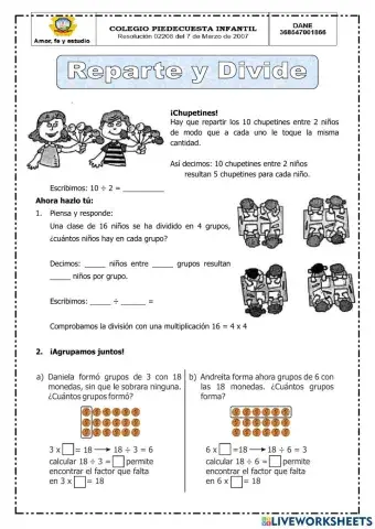 Iniciación a la división