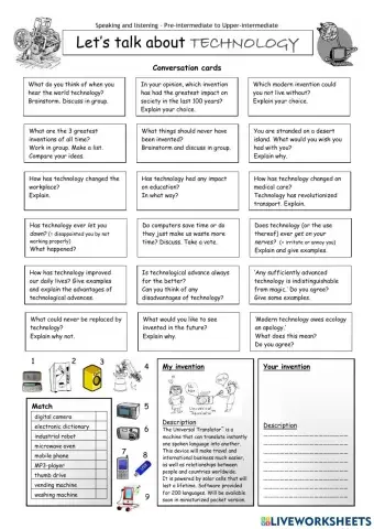 Speaking about technology