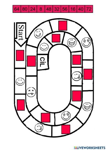 Násobilka 8 - řada