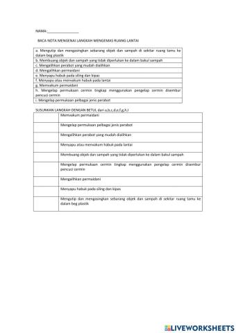 Langkah membersihkan ruamg tamu