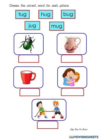 'ug' word family