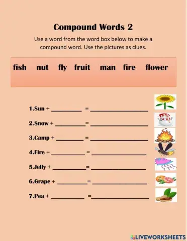 Compound words Activity