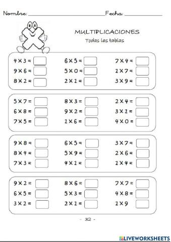 Multiplicaciones rápidas-32