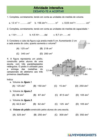 Desafio-te a... acertar