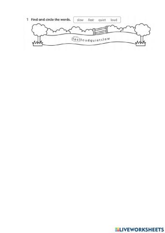 Loud - quiet - fast - slow