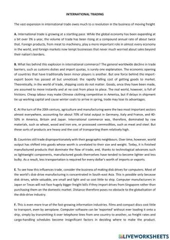 International Trading