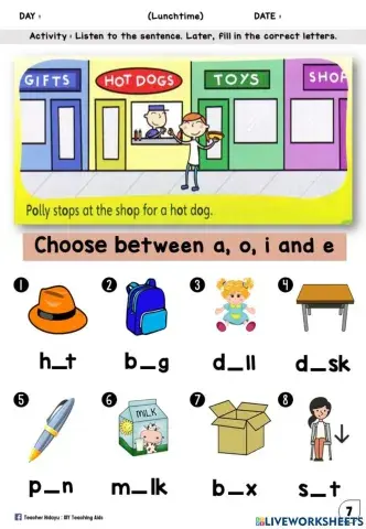 LUNCHTIME YEAR 1 (Phonics)