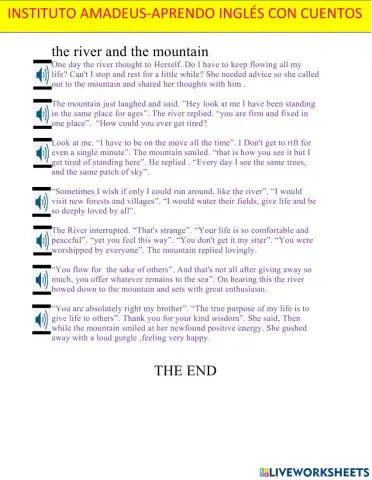 The river and the mountain