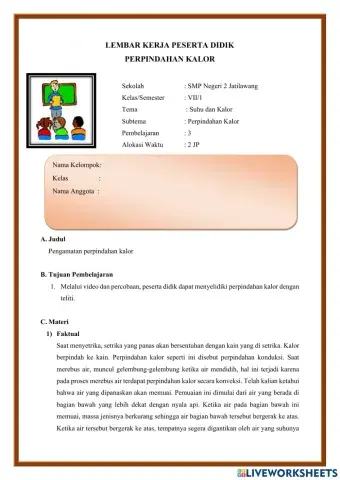 LKPD Perpindahan Kalor