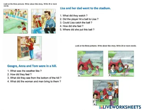 Flyers Writing - 2 stories